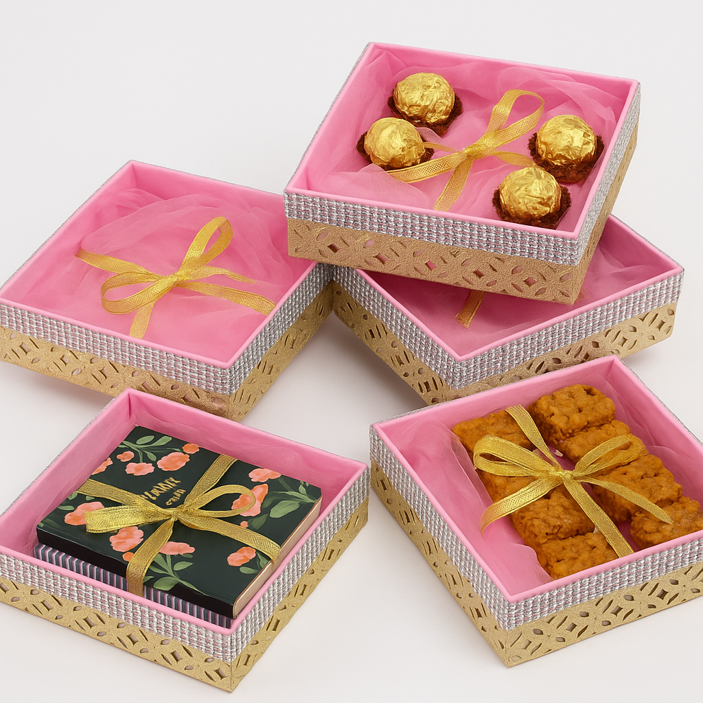 The Golden Blossom Gift Boxes (Set of 4)